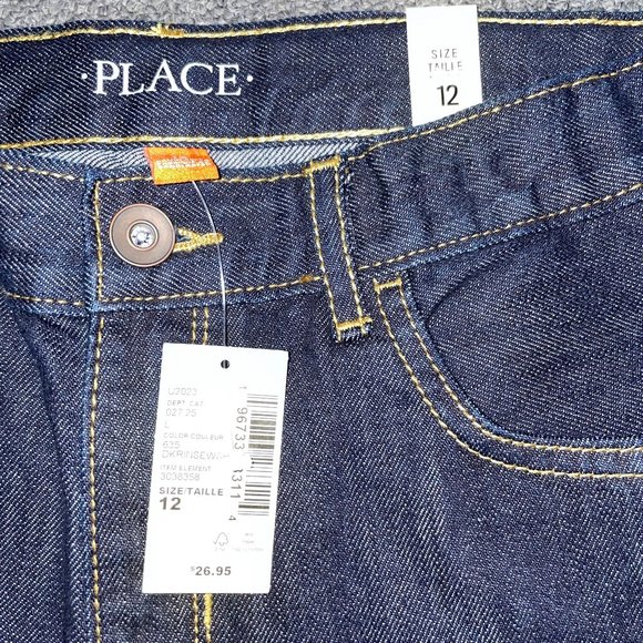 Sz 12 Boys Denim Shorts - Dkrinsewsh NWT - Picture 3 of 5